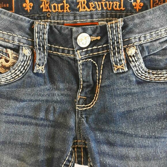 Rock Revival Ankle Skinny Braylee Jeans 24 - Picture 12 of 13